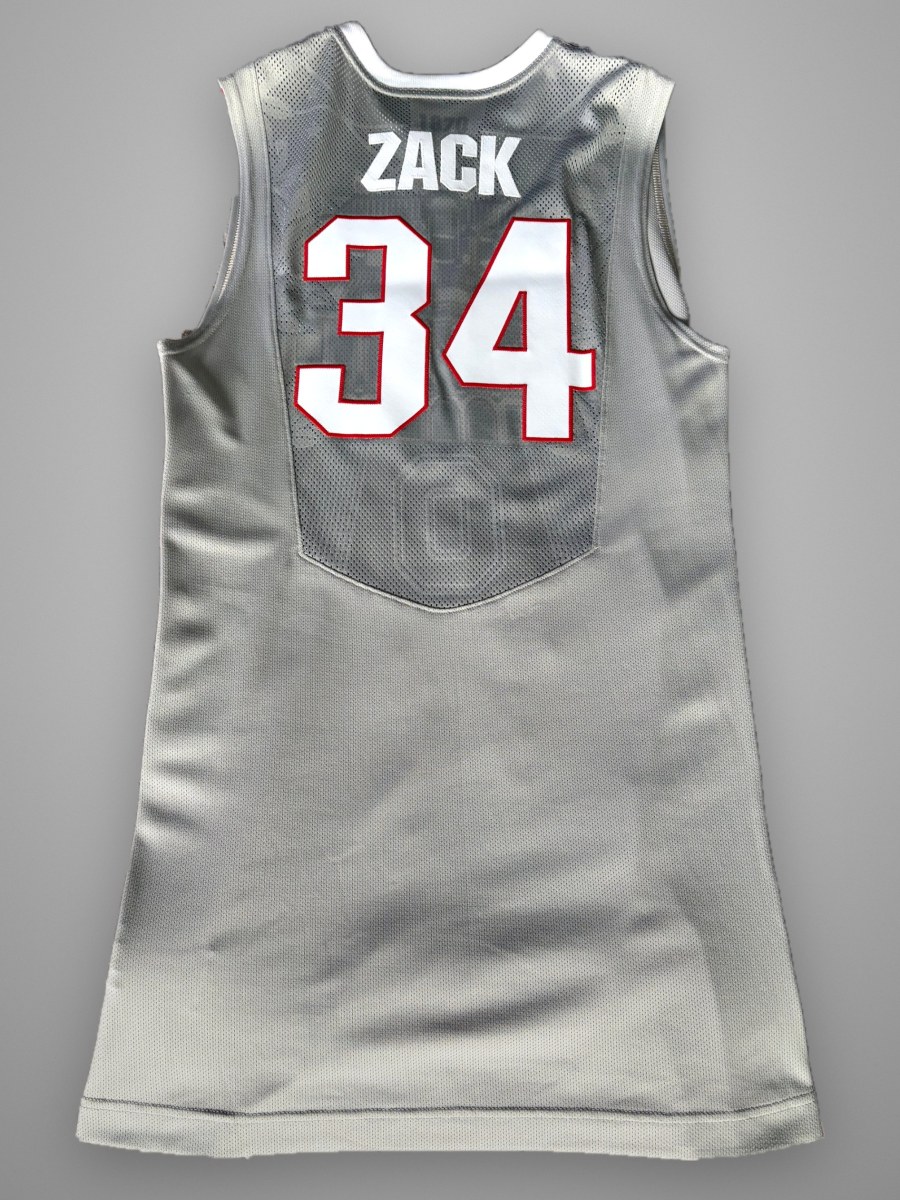 Back of Scott Zack's number 34 Ohio State jersey